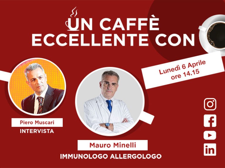 Mauro Minelli: un caffè eccellente. Live lunedì 6 Aprile, ore 14-15, su facebook.