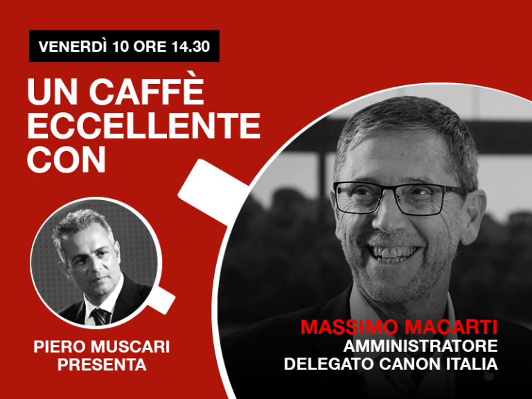 Massimo Macarti: un caffè eccellente. Live venerdì 10 ore 14-30