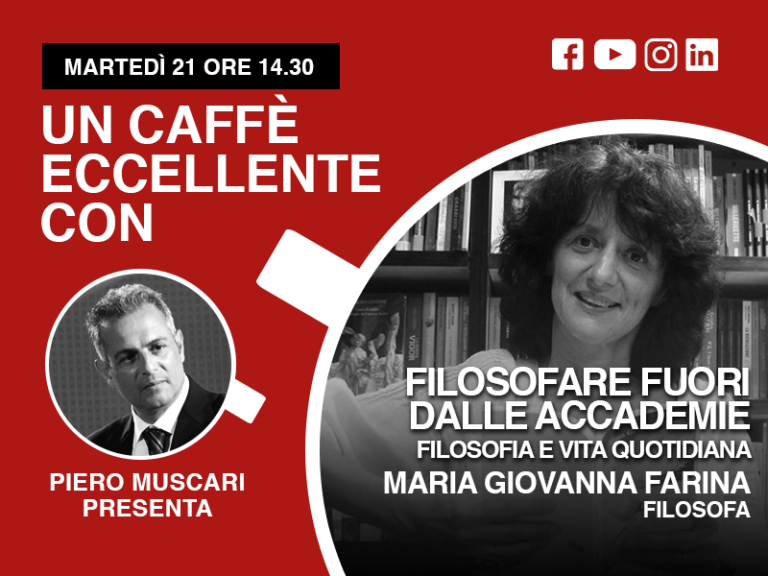 Maria Giovanna Farina: un caffè eccellente.. Live 21 Aprile