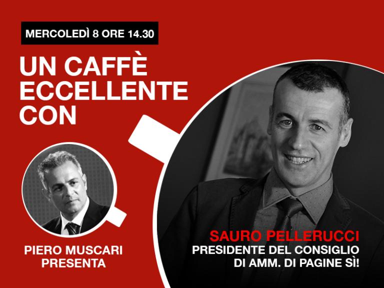 Sauro Pellerucci: un caffè eccellente. Live mercoledì 8 Aprile ore 14-40