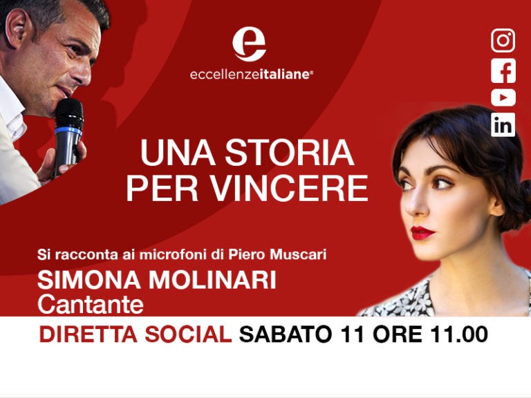 Simona Molinari: una storia per vincere! Una storia per imparare! Live Sabato 11 Aprile.