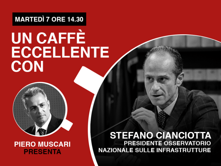 Stefano Cianciotta: un caffè eccellente. Live martedì 7 Aprile su facebook. Si parlerà di Infrastrutture e reti digitali per una nuova Italia.