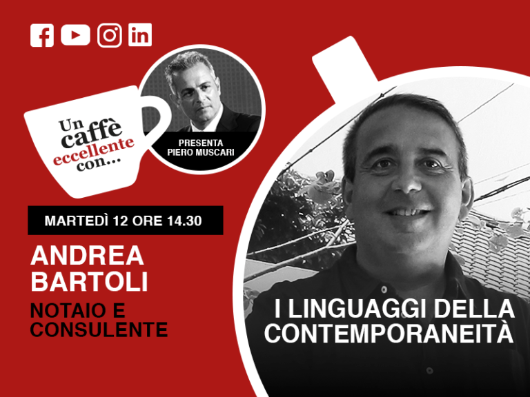 Un caffè eccellente con Andrea Bartoli. I linguaggi della contemporaneità: