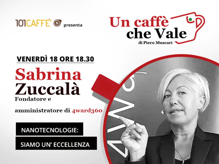 Un caffè che vale con Sabrina Zuccalà, diretta del 18 Settembre