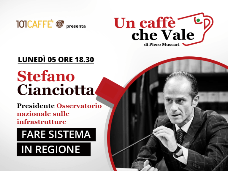 Stefano Cianciotta è l'ospite della puntata #uncaffechevale di lunedì 05 ottobre
