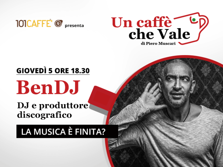 BenDj è l'ospite della puntata #uncaffechevale di giovedì 5 Novembre