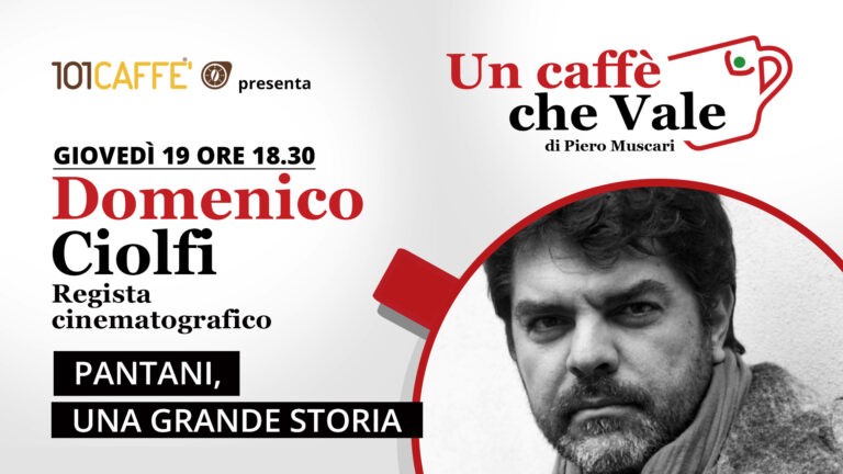 Domenico Ciolfi, regista cinematografico, è l'ospite della puntata un caffe che vale di giovedì 19 novembre