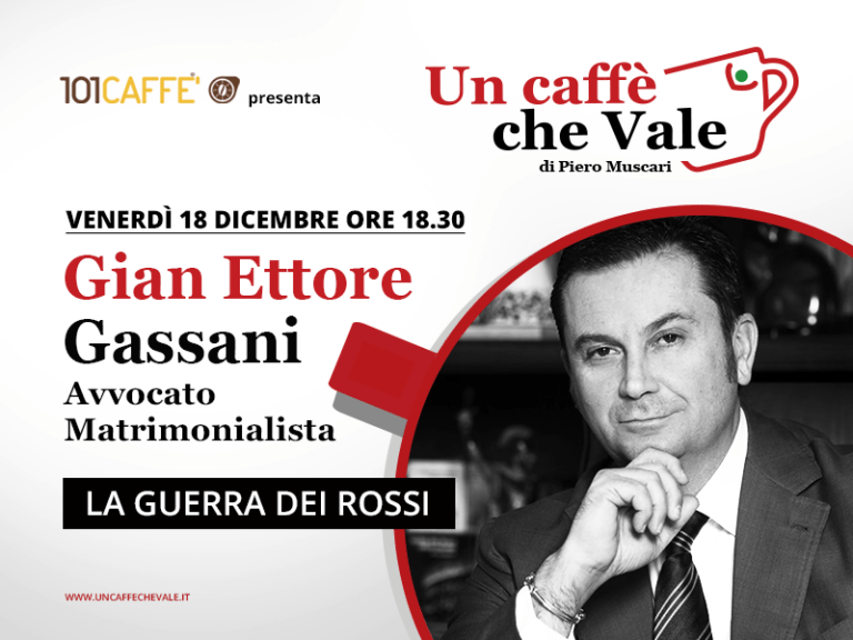 Un caffè che vale con Gian Ettore Gassani. Puntata del 18 Dicembre 2020.