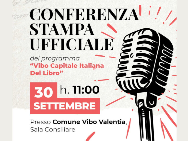 Conferenza stampa vibo capitale del libro