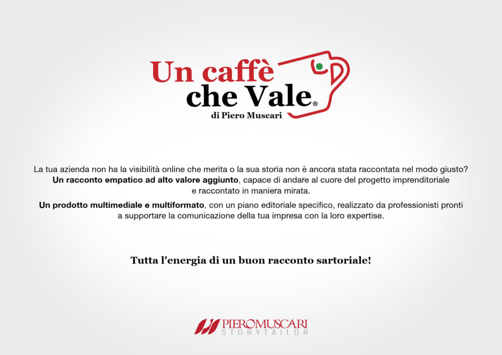 Brochure Caffè che vale - Portfolio - Piero Muscari