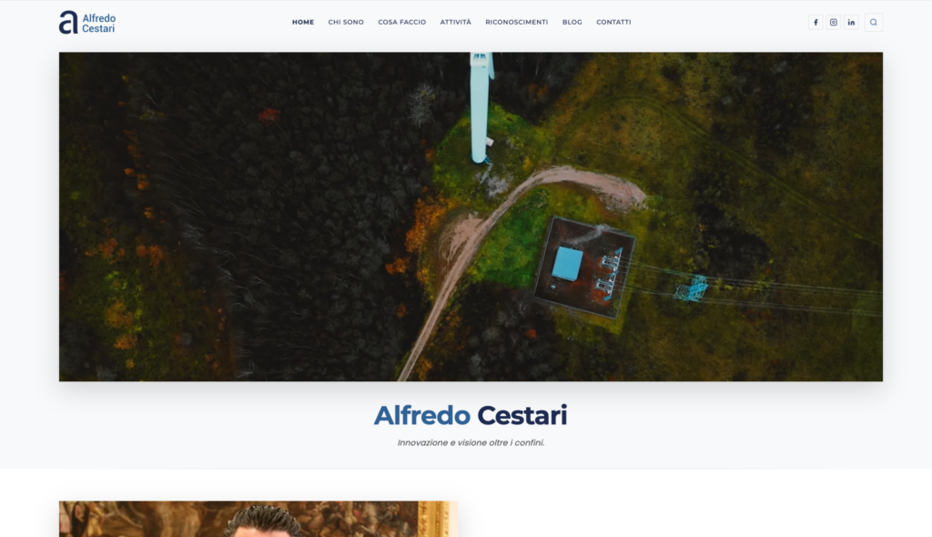 Sito web Alfredo Cestari | Portfolio PMS